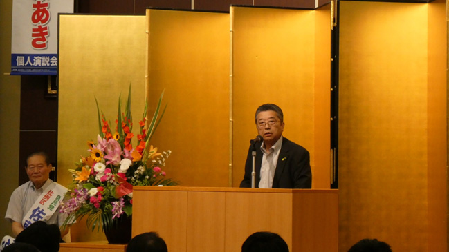 長野県建設業協会の蔵谷顧問からご挨拶を頂きました。