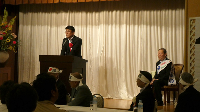 県会を代表して齊藤県議からご挨拶を頂きました。